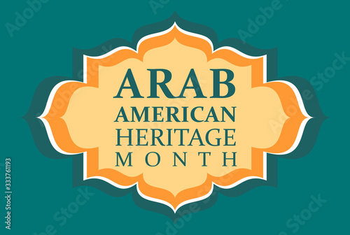 Obraz na płótnie Arab American Heritage Month