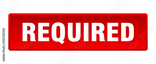 required button. required square red push button