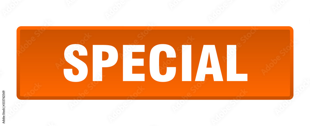 special button. special square orange push button special button. special square orange push button