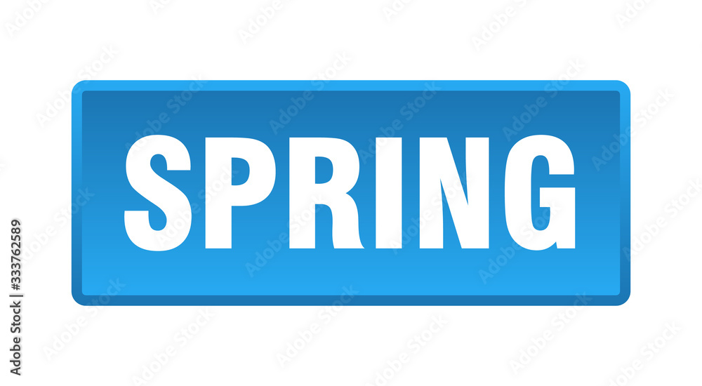 spring button. spring square blue push button spring button. spring square blue push button