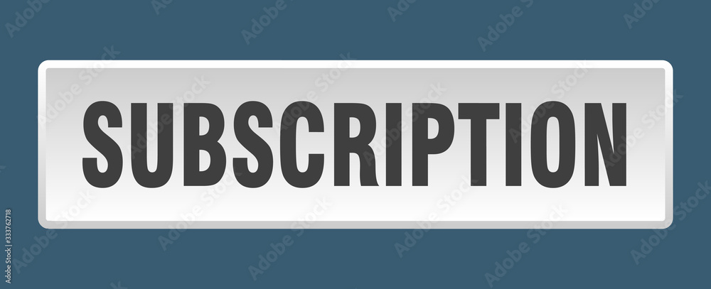 subscription button. subscription square white push button subscription button. subscription square white push button
