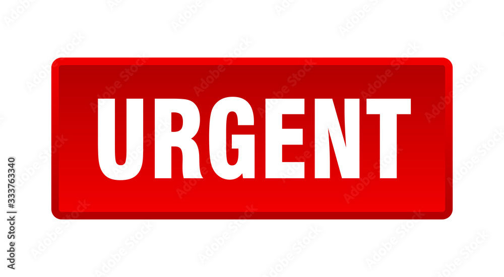 urgent button. urgent square red push button urgent button. urgent square red push button