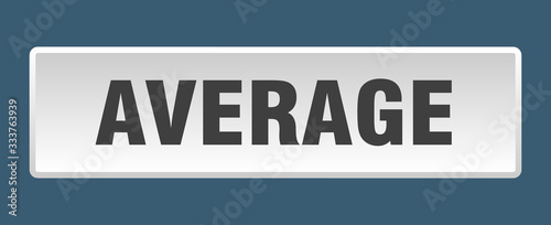 average button. average square white push button