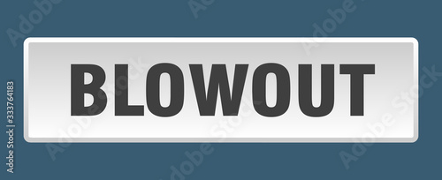 blowout button. blowout square white push button