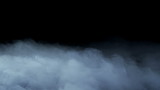 Illustration of Real Smoke on a black background - realistic overlay for different projects.