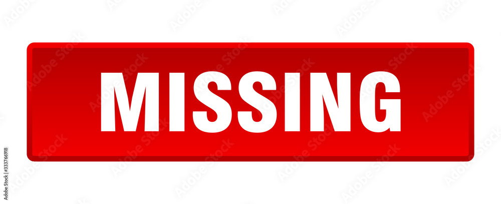 missing button. missing square red push button missing button. missing square red push button