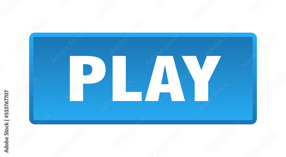 play button. play square blue push button play button. play square blue push button