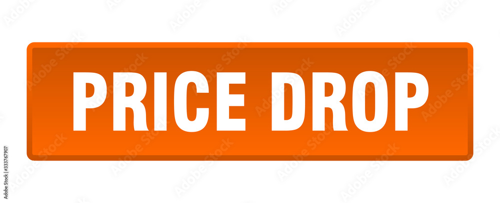 price drop button. price drop square orange push button price drop button. price drop square orange push button