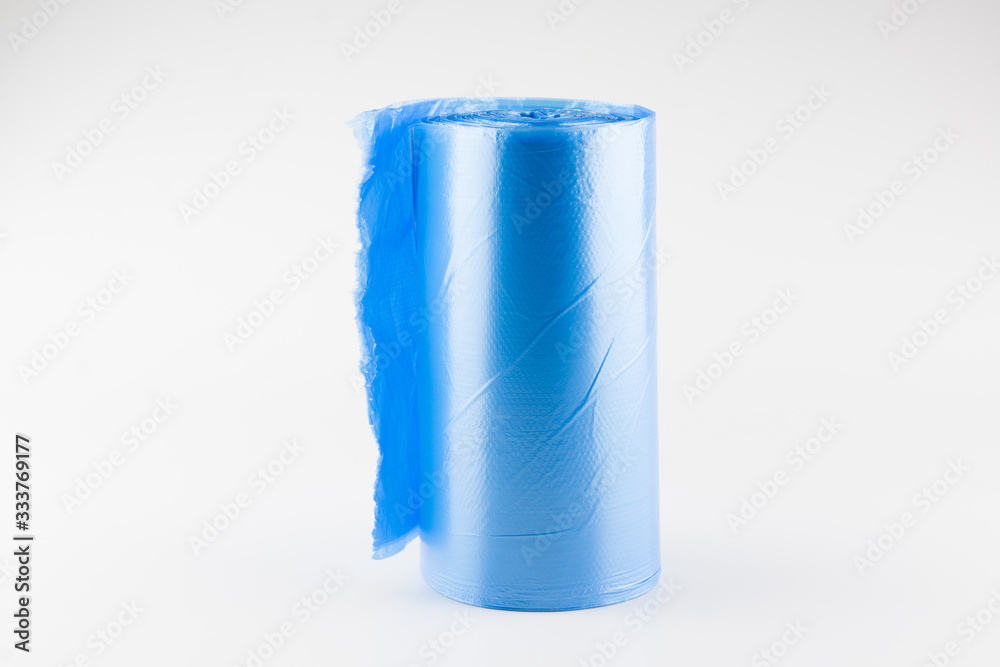 roll of trash bags isolated on white background roll of trash bags isolated on white background