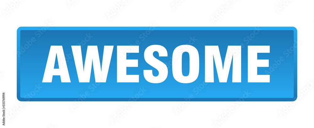 awesome button. awesome square blue push button awesome button. awesome square blue push button
