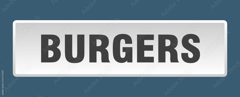 burgers button. burgers square white push button burgers button. burgers square white push button