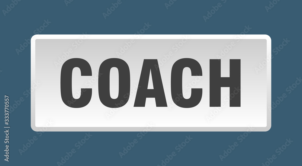 coach button. coach square white push button coach button. coach square white push button
