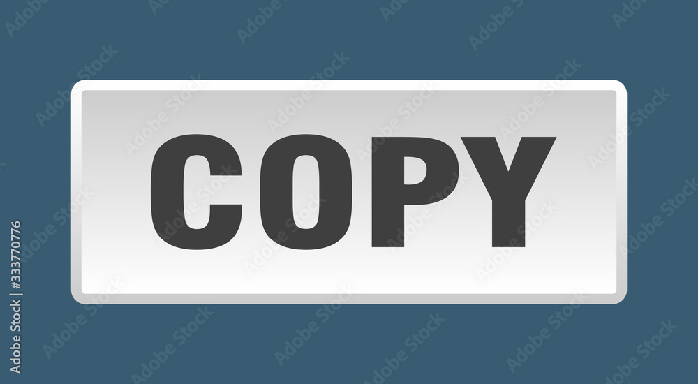 copy button. copy square white push button copy button. copy square white push button
