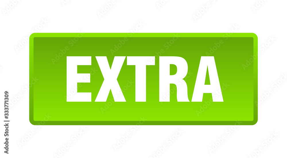 extra button. extra square green push button extra button. extra square green push button