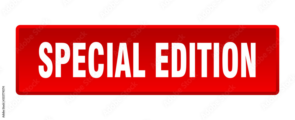 special edition button. special edition square red push button special edition button. special edition square red push button