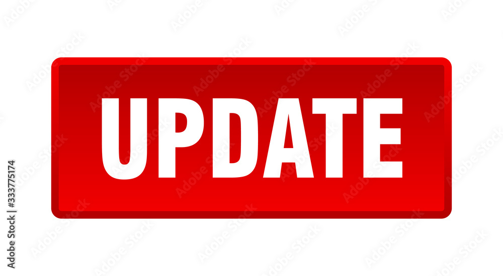 update button. update square red push button update button. update square red push button