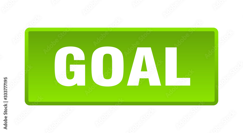 goal button. goal square green push button goal button. goal square green push button