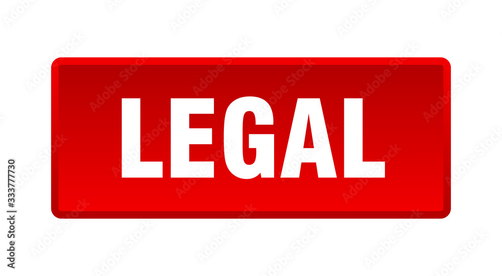 legal button. legal square red push button legal button. legal square red push button