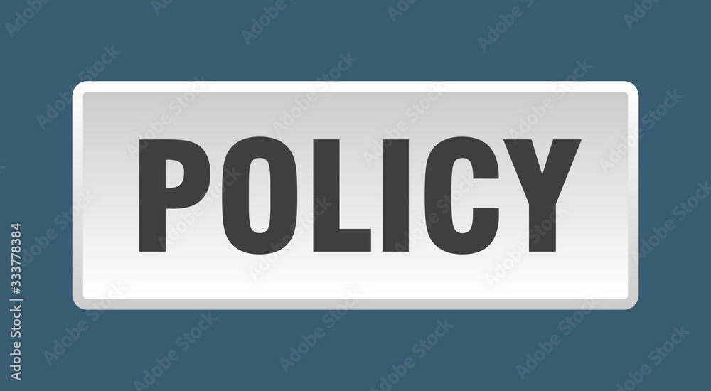 policy button. policy square white push button policy button. policy square white push button