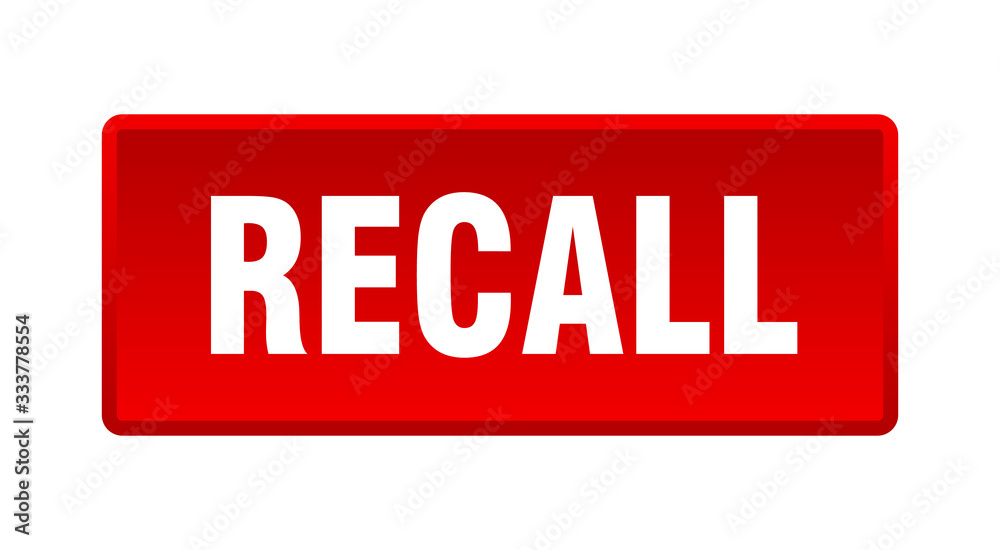 recall button. recall square red push button recall button. recall square red push button