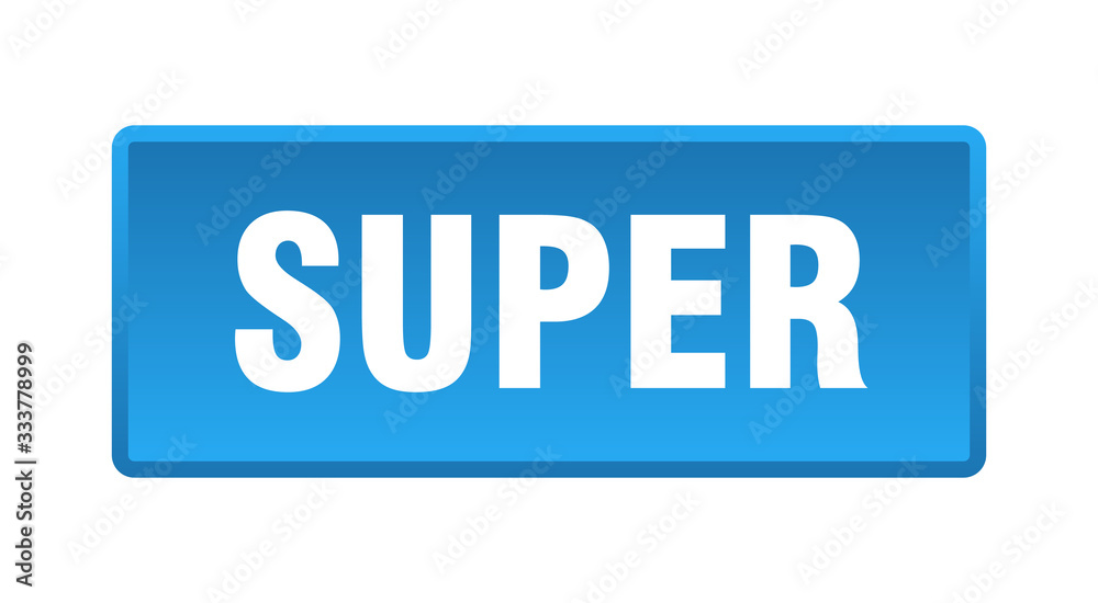 super button. super square blue push button super button. super square blue push button
