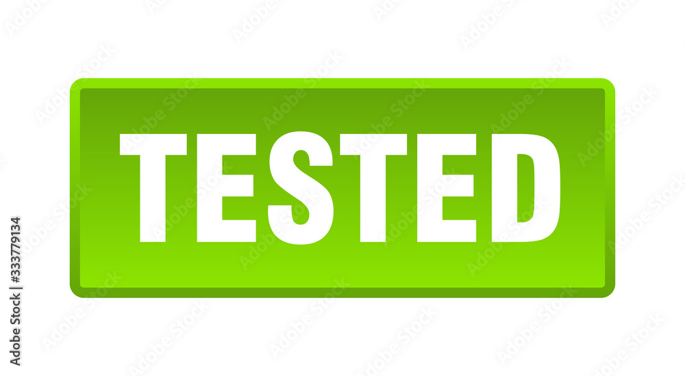 tested button. tested square green push button tested button. tested square green push button