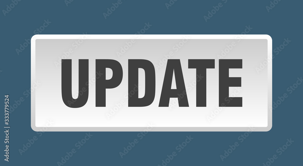 update button. update square white push button update button. update square white push button