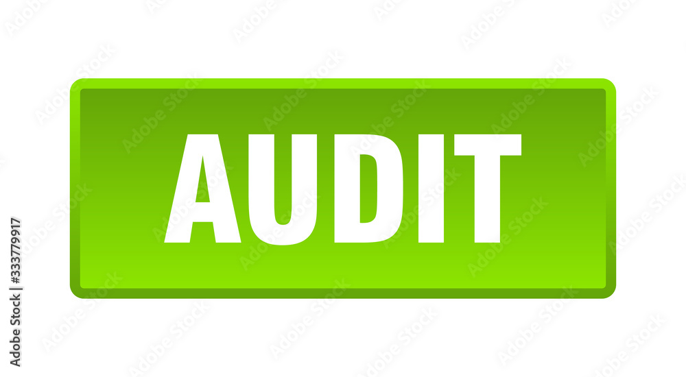 audit button. audit square green push button audit button. audit square green push button