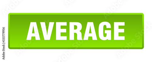 average button. average square green push button