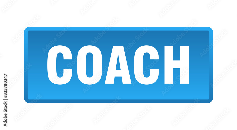 coach button. coach square blue push button coach button. coach square blue push button