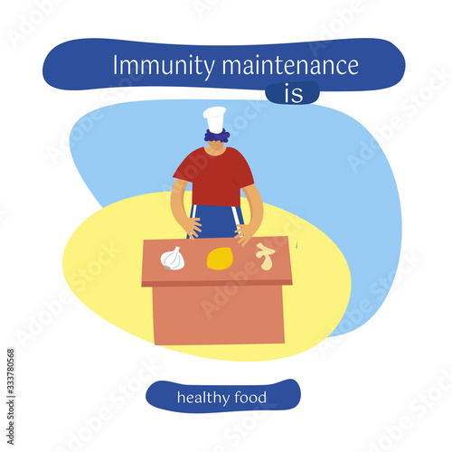 maintaining immunity. Influenza virus, coronavirus, precautions, sanitary habits. Disinfection of premises. Vectronic isolated illustration.