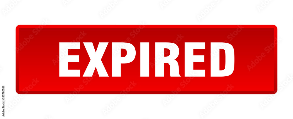 expired button. expired square red push button expired button. expired square red push button
