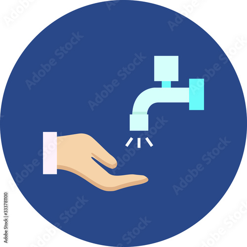 Hand under tap, hygiene, wash your hands