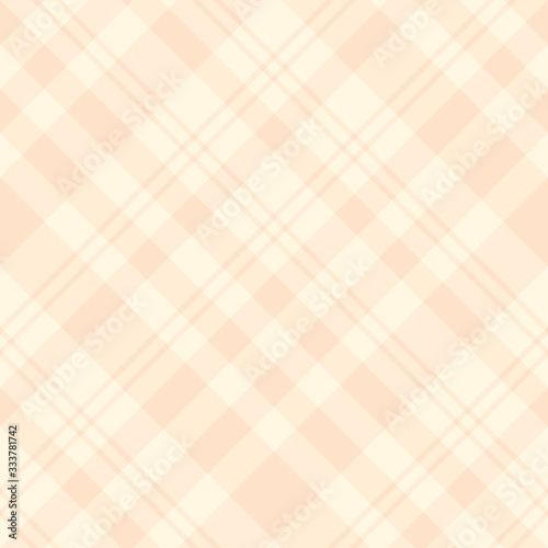 Seamless pattern in fascinating pastel light beige colors for plaid, fabric, textile, clothes, tablecloth and other things. Vector image. 2