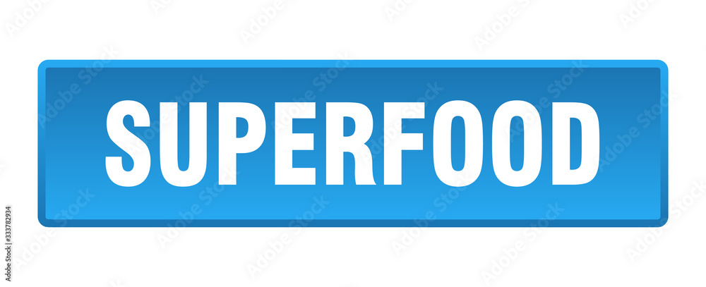 superfood button. superfood square blue push button superfood button. superfood square blue push button