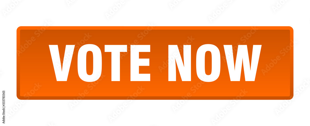 vote now button. vote now square orange push button vote now button. vote now square orange push button