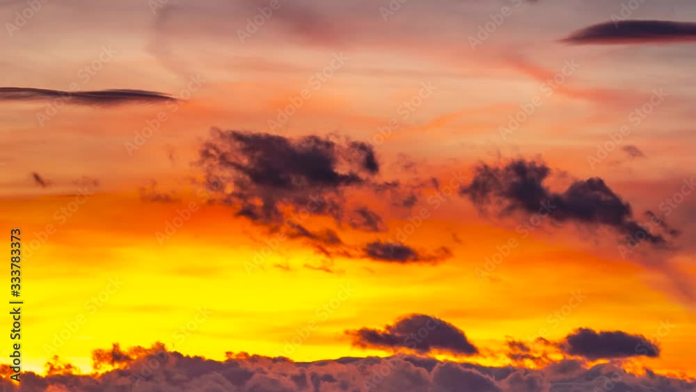 Fire sky rolling cloud sunset timelapse, Red and orange background Fire sky rolling cloud sunset timelapse, Red and orange background
