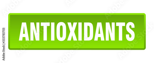 antioxidants button. antioxidants square green push button