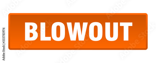 blowout button. blowout square orange push button