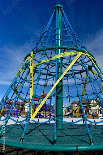 Playgrounds on lockdown during emergency measures