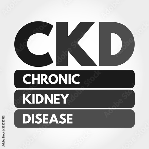CKD - Chronic Kidney Disease acronym, medical concept background
