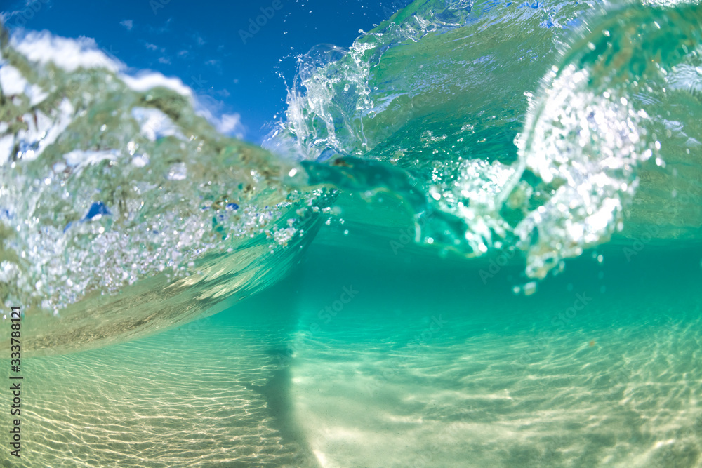Splashing waves, Byron Bay Australia