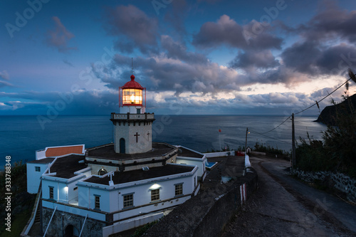 The Arnel's lighthouse at dusk