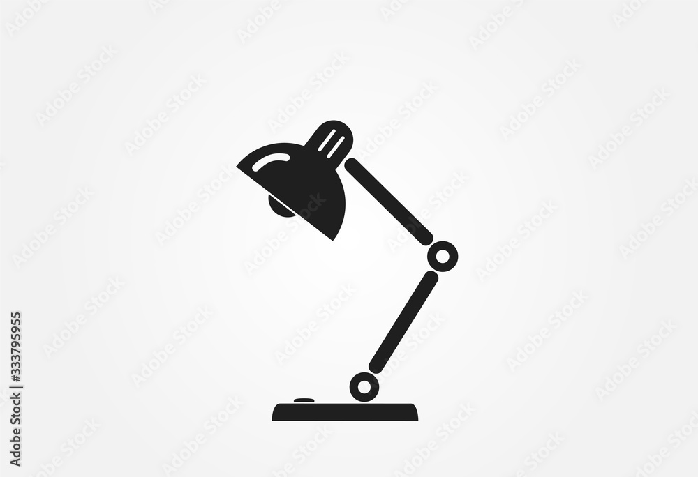 desk lamp icon. office work equipment and element of interior desk lamp icon. office work equipment and element of interior