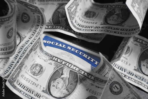 Social Security Supplemental Income For People With 40 Credits & Starts At Age 62 Black & White 
