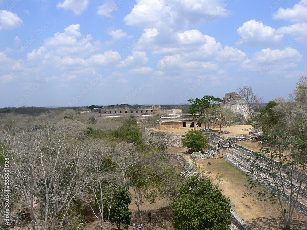 Uxmal from the Great Pyramid Mexico