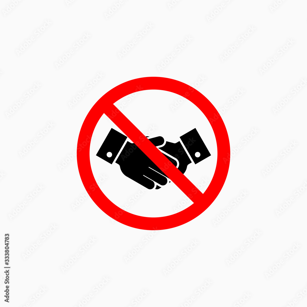 no handshake icon, do not handshake vector no handshake icon, do not handshake vector