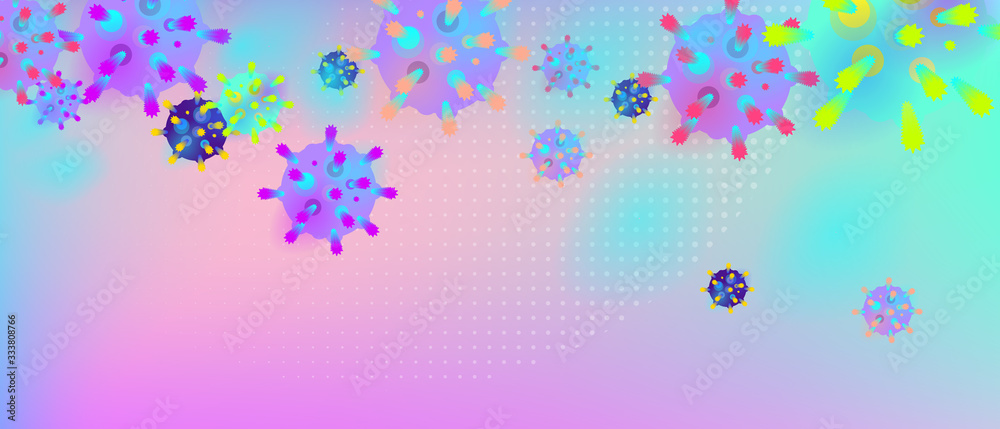 Coronavirus Vector Background. Epidemic COVID-2019 Coronavirus Vector Background. Epidemic COVID-2019