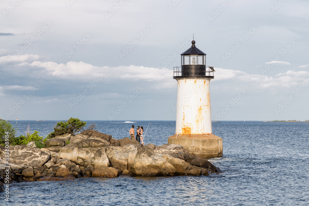 Winter Island Lighthouse in Salem, Massachusetts