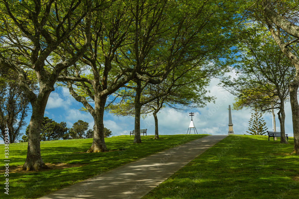 Obraz premium ニュージーランド オークランドのストッケード・ヒルの風景